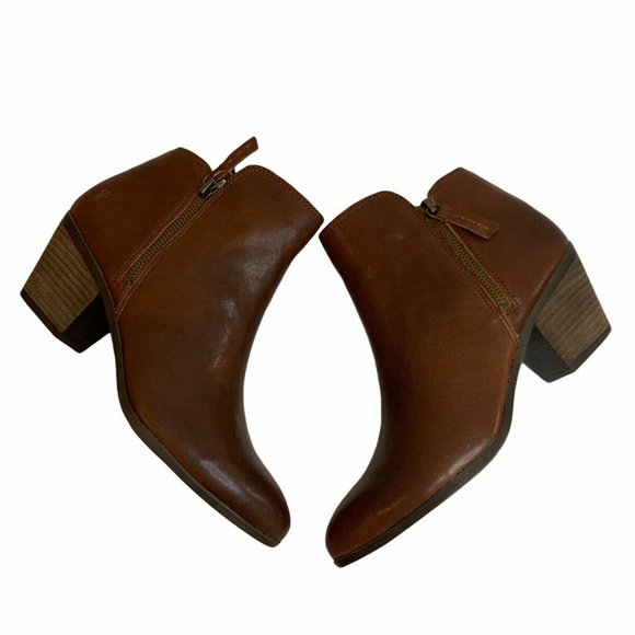 frye brown booties
